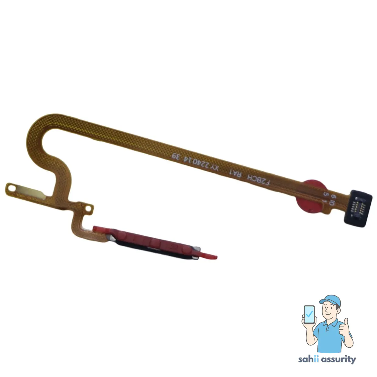 Fingerprint Sensor with Flex Cable for Vivo T2x India Black thumbnail